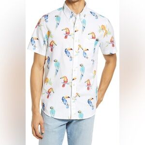 Chubbies The Dude Wheres Macaw Button Down Shirt Men's Sz XXL